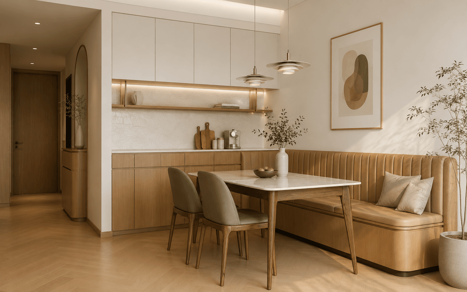 Soft Modern Dining Harmony