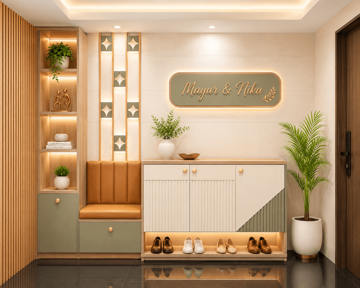Soft Sage Entryway Elegance