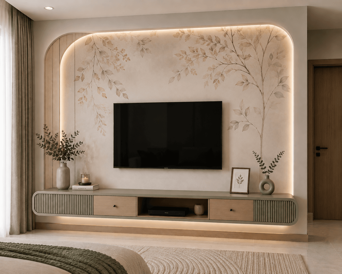 Soft Botanical TV Accent Wall.png