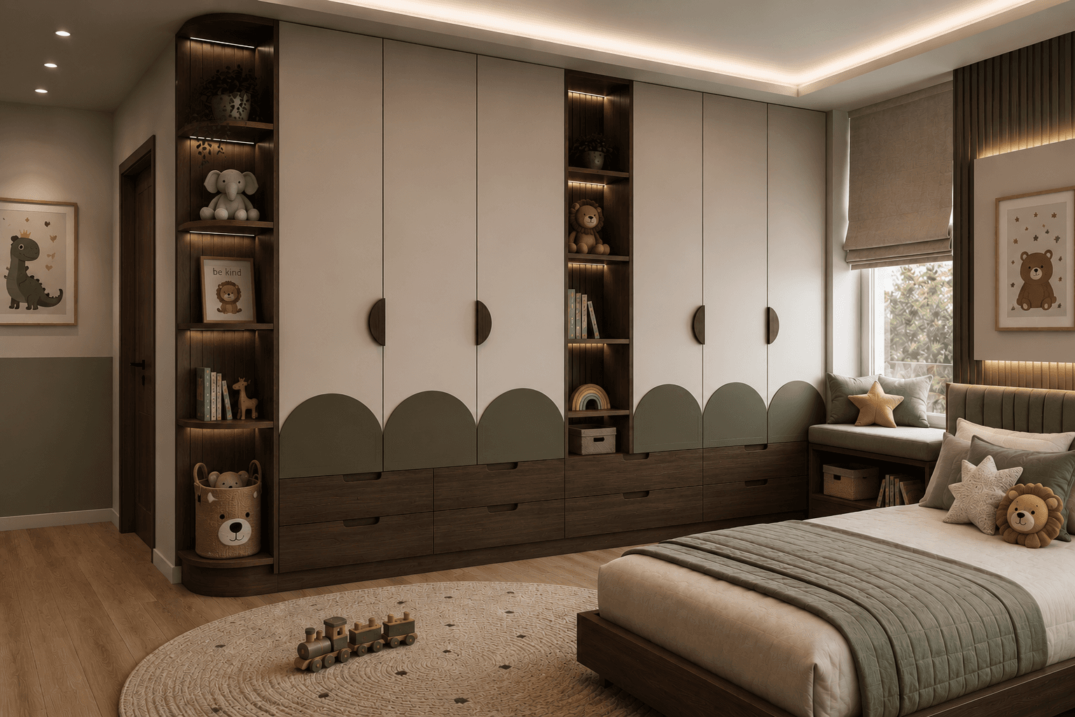Dark Contemporary Kids Wardrobe