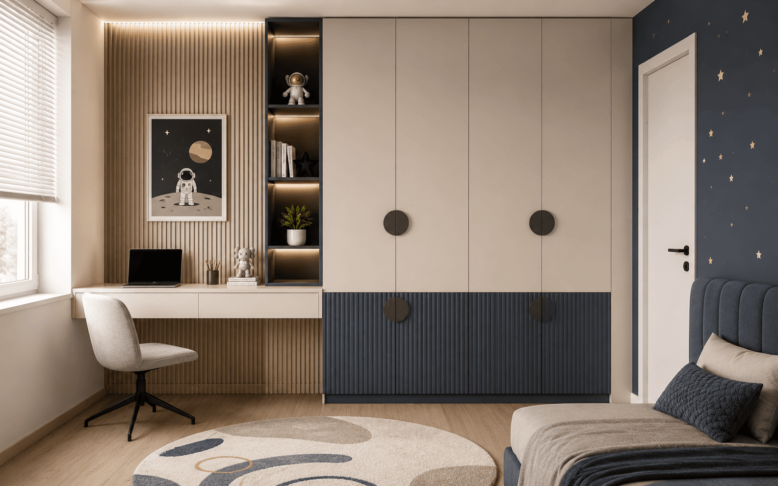 Minimal Astronaut Room Theme