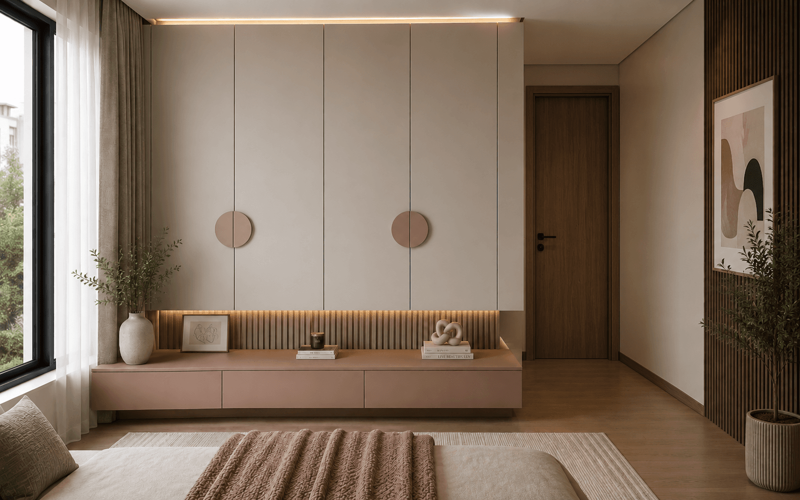 Modern Floating Wardrobe Design