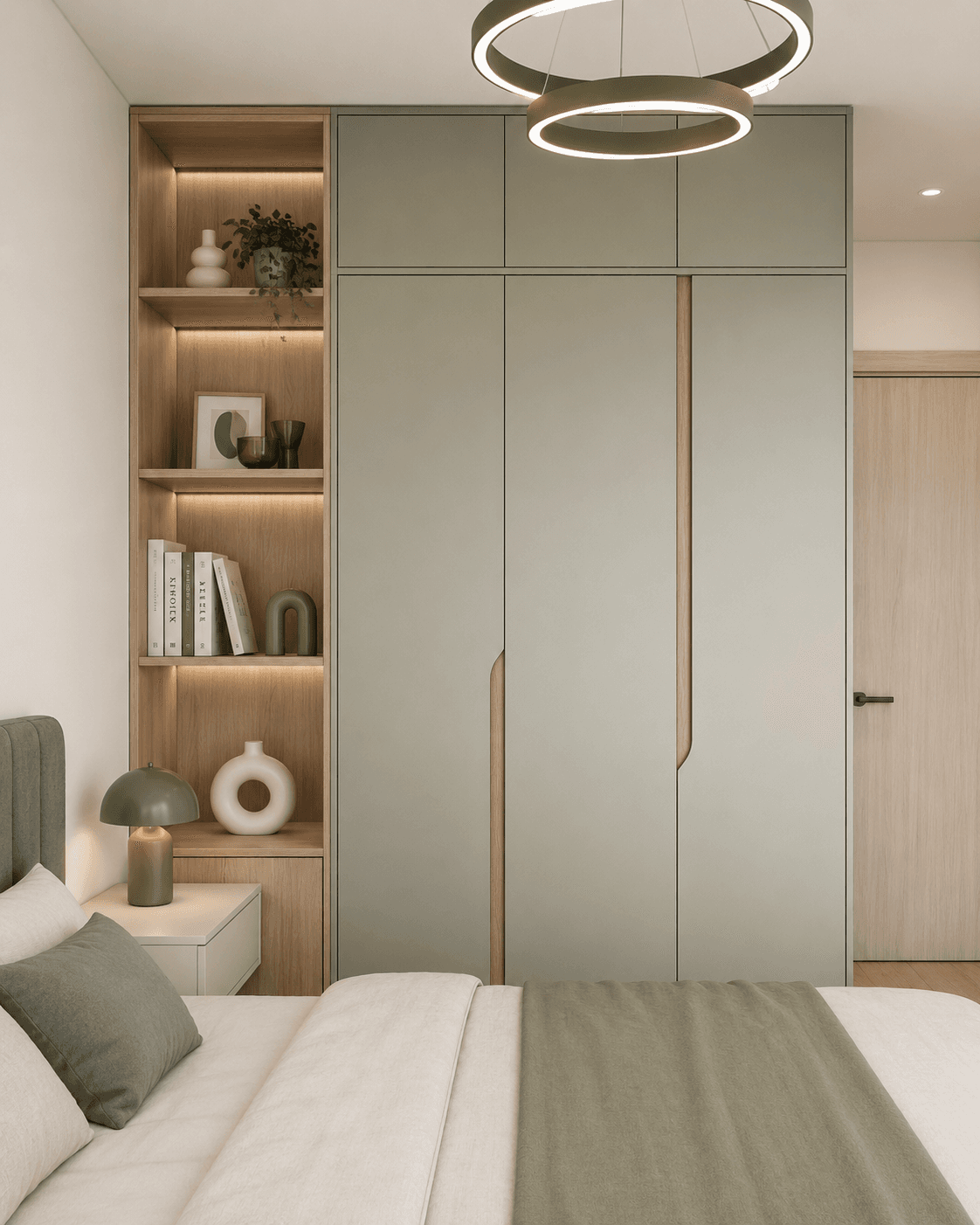Modern Sage Wardrobe Design