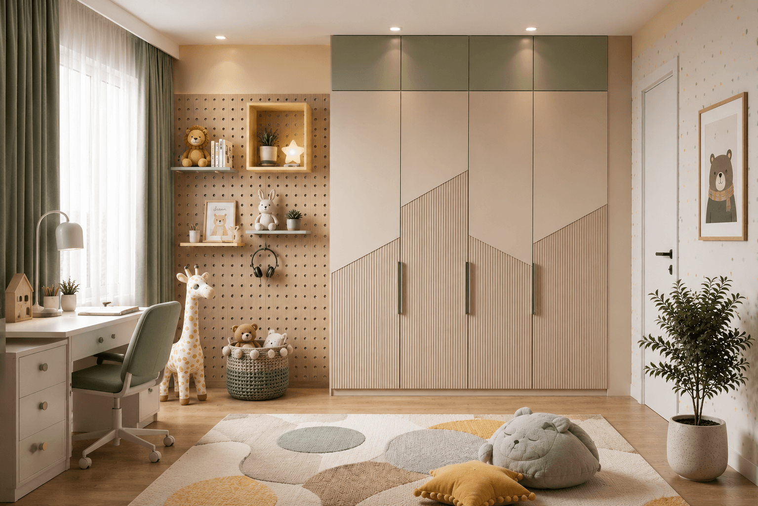 Playful Kids Wardrobe Design