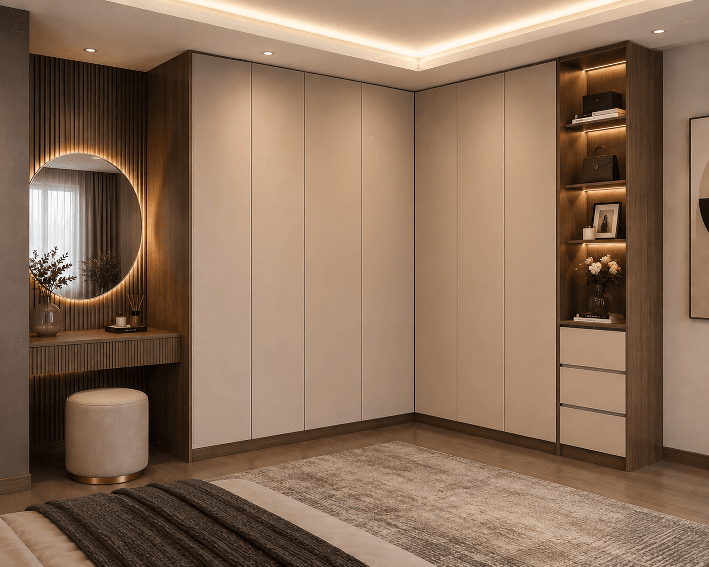 Rustic Grey Study Wardrobe